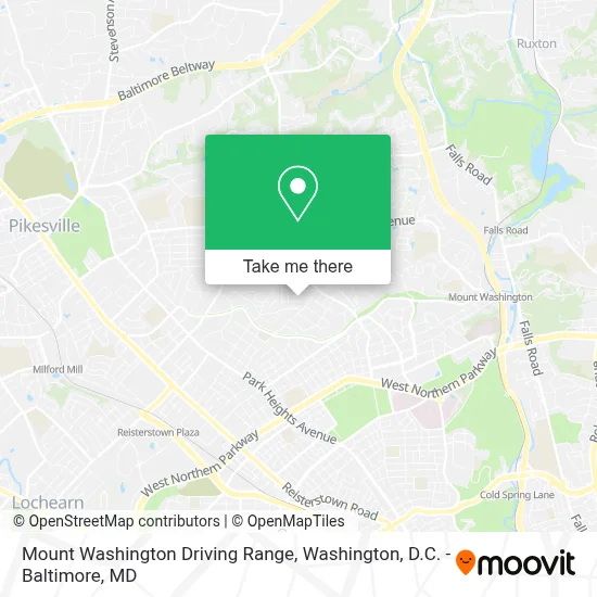 Mount Washington Driving Range map