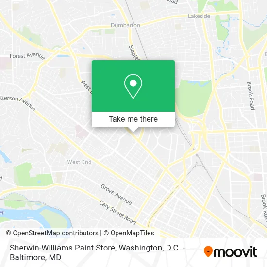 Sherwin-Williams Paint Store map