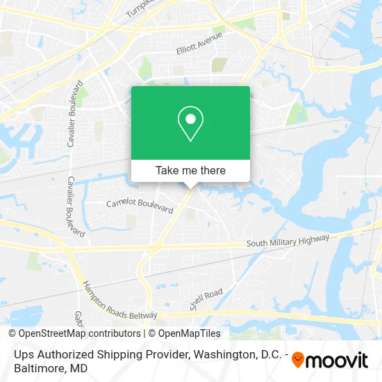 Ups Authorized Shipping Provider map