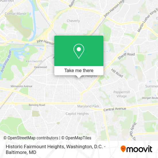 Historic Fairmount Heights map