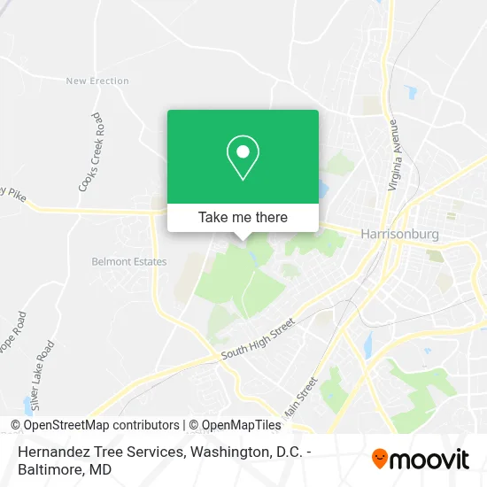 Hernandez Tree Services map