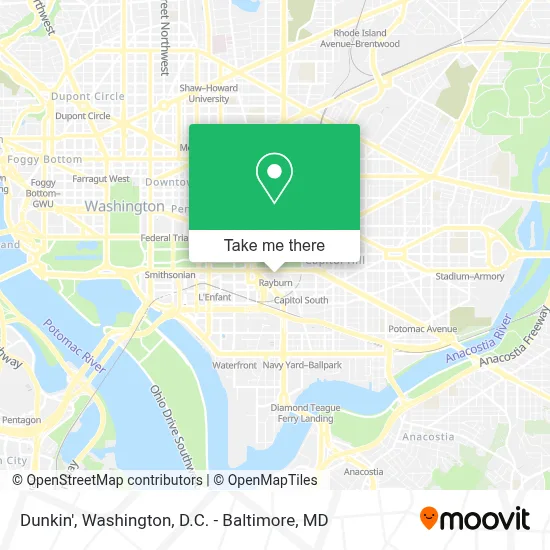 Dunkin' map