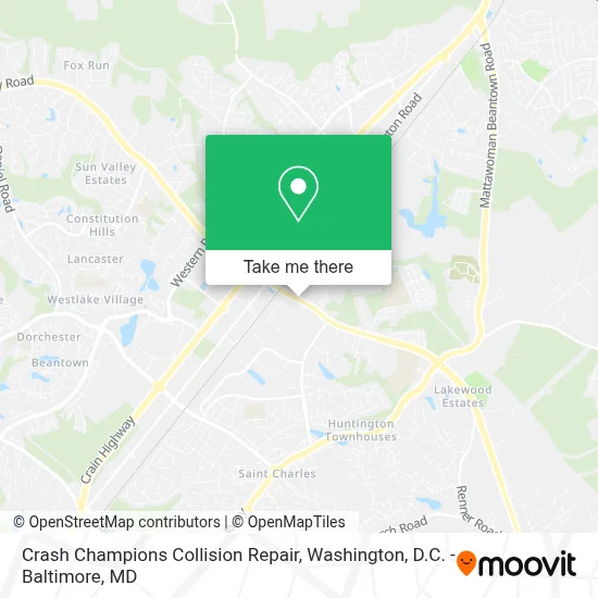 Crash Champions Collision Repair map