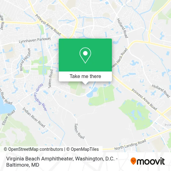 Virginia Beach Amphitheater map