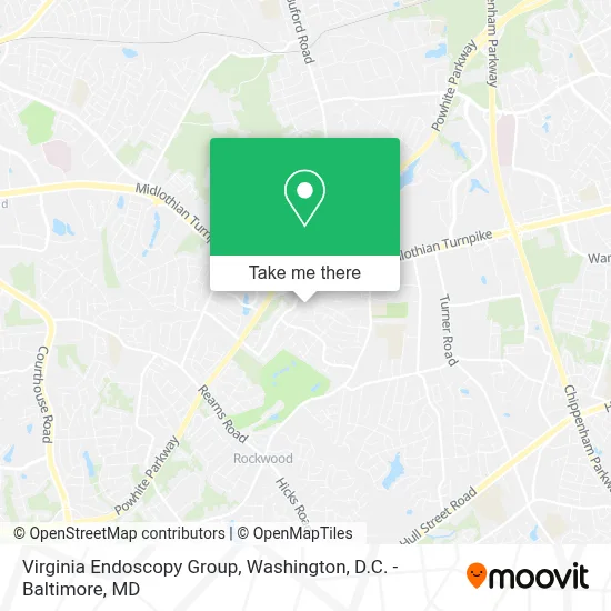 Virginia Endoscopy Group map