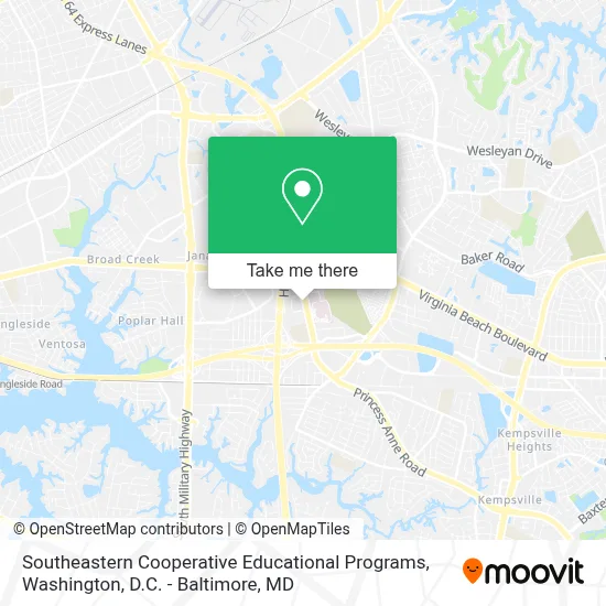 Southeastern Cooperative Educational Programs map