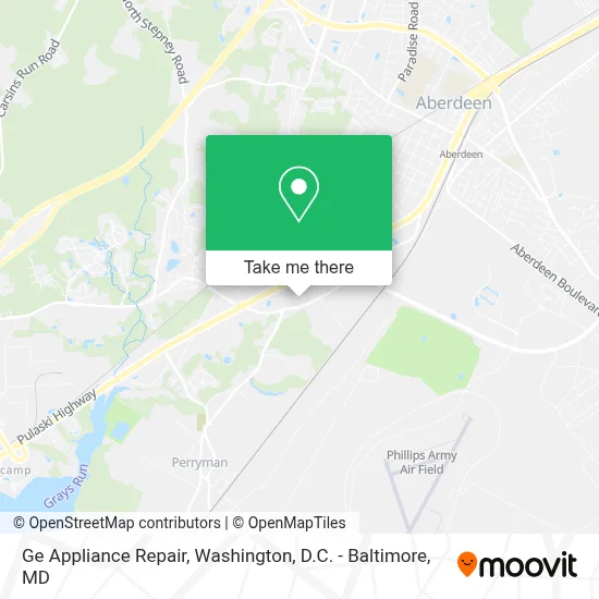 Ge Appliance Repair map