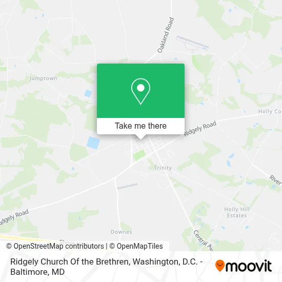 Ridgely Church Of the Brethren map