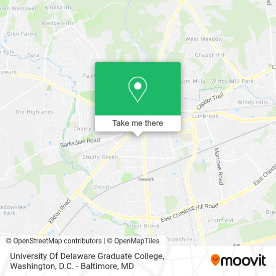 University Of Delaware Graduate College map