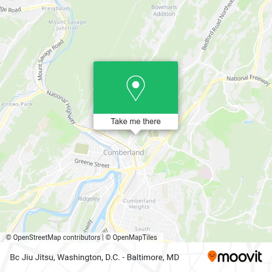 Bc Jiu Jitsu map