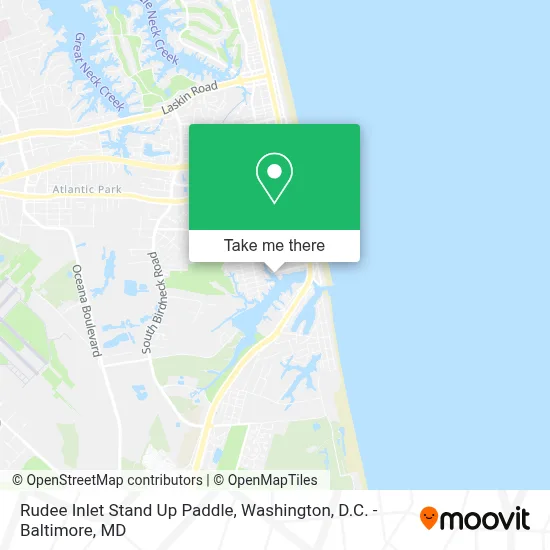 Rudee Inlet Stand Up Paddle map