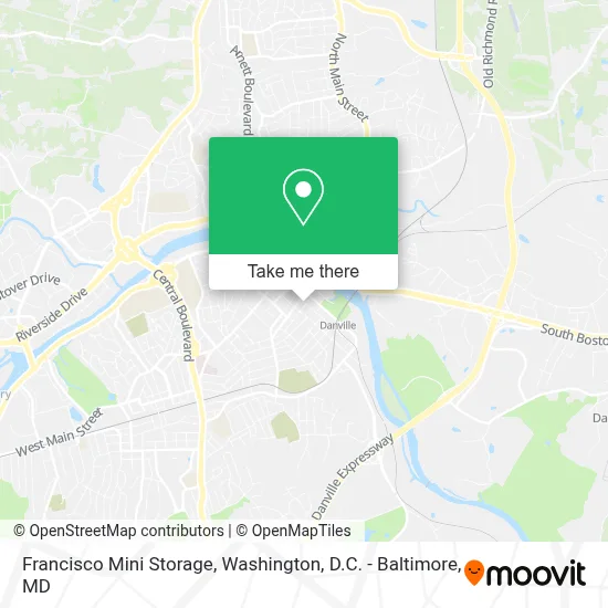 Francisco Mini Storage map