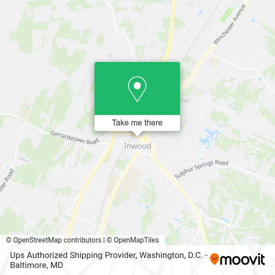 Ups Authorized Shipping Provider map