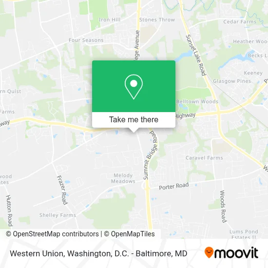Western Union map