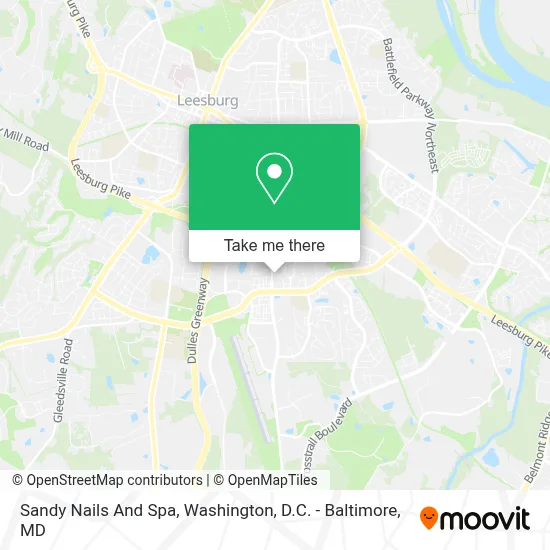 Sandy Nails And Spa map