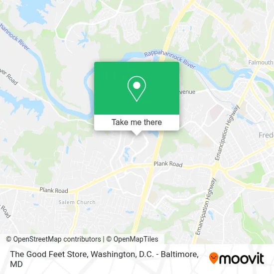 The Good Feet Store map