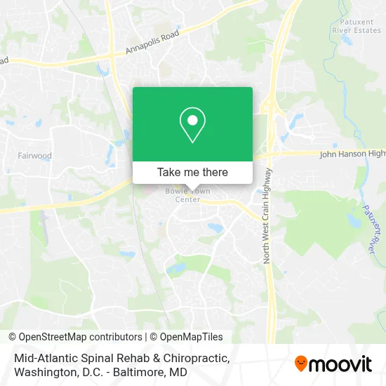 Mid-Atlantic Spinal Rehab & Chiropractic map