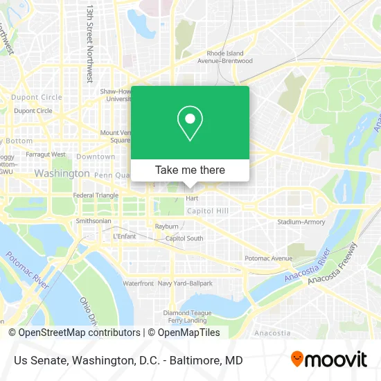 Us Senate map