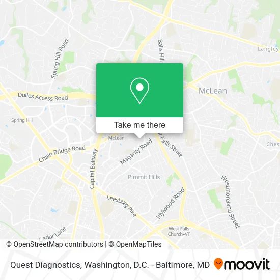 Quest Diagnostics map