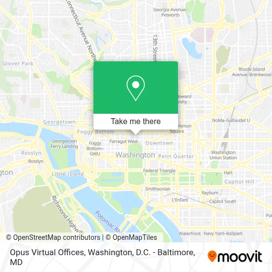 Opus Virtual Offices map