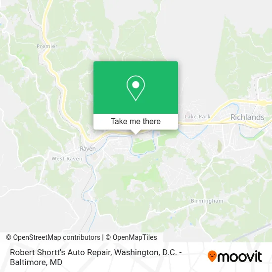 Robert Shortt's Auto Repair map