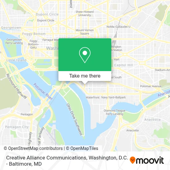 Creative Alliance Communications map