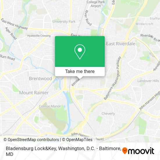 Bladensburg Lock&Key map