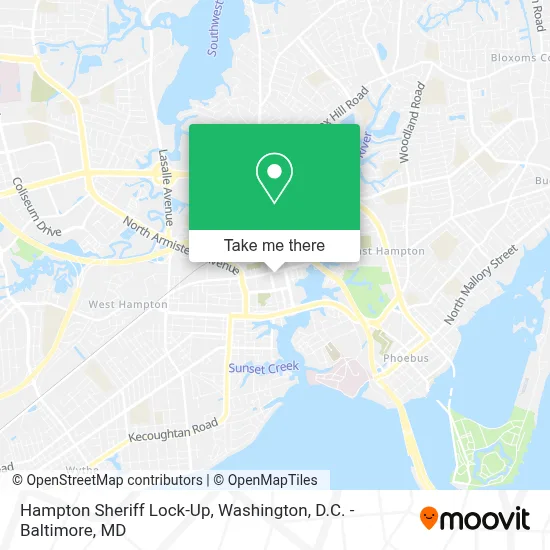 Hampton Sheriff Lock-Up map