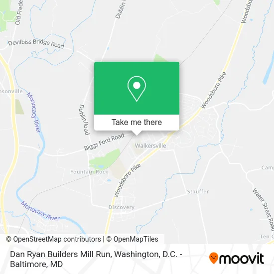Dan Ryan Builders Mill Run map