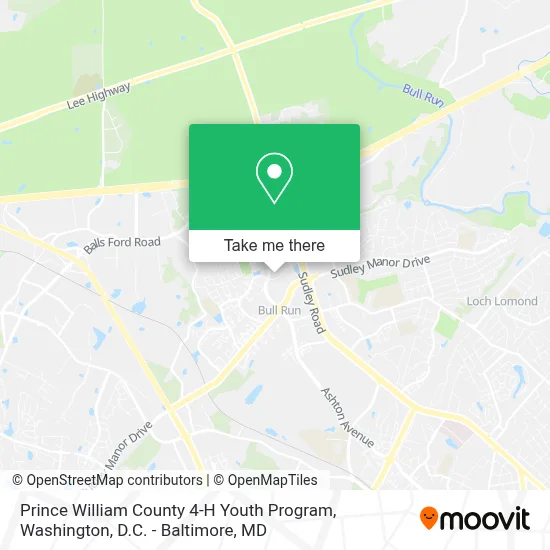 Prince William County 4-H Youth Program map
