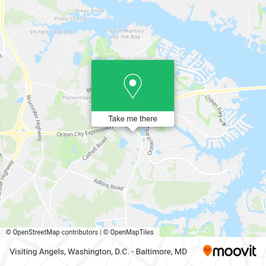 Visiting Angels map
