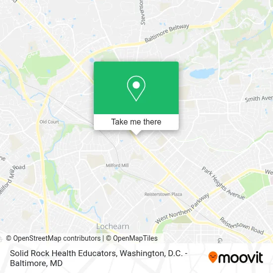 Solid Rock Health Educators map