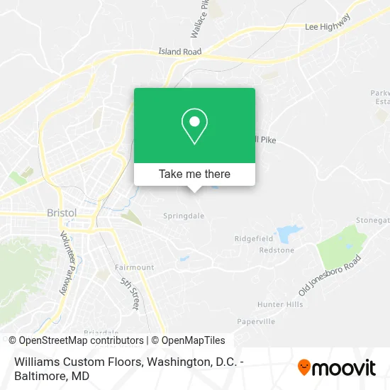 Williams Custom Floors map