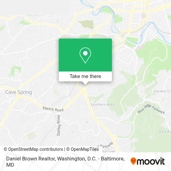 Daniel Brown Realtor map