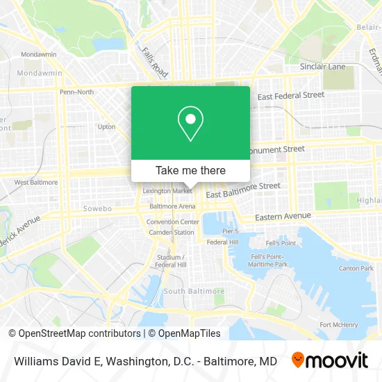 Williams David E map