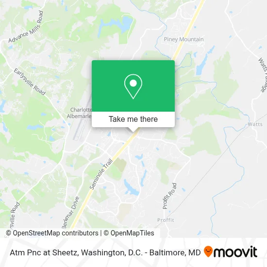 Atm Pnc at Sheetz map