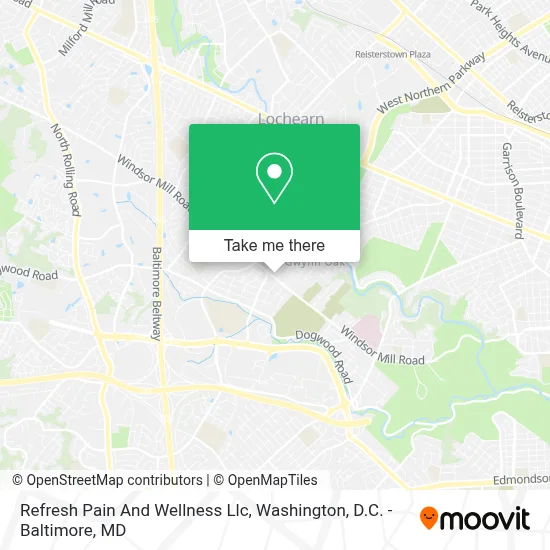 Refresh Pain And Wellness Llc map