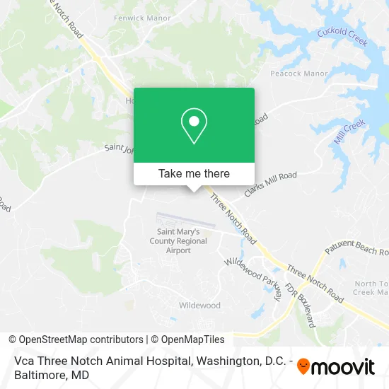 Vca Three Notch Animal Hospital map