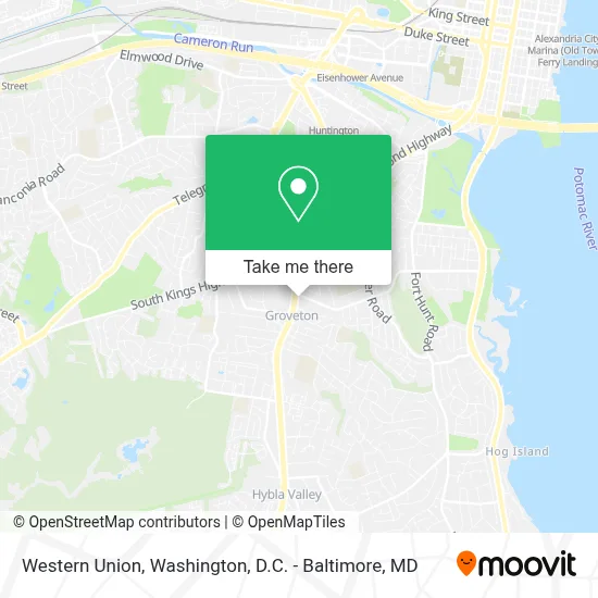 Western Union map
