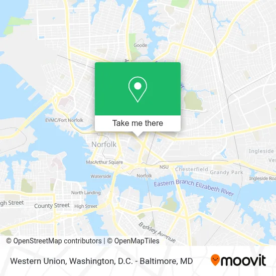 Western Union map
