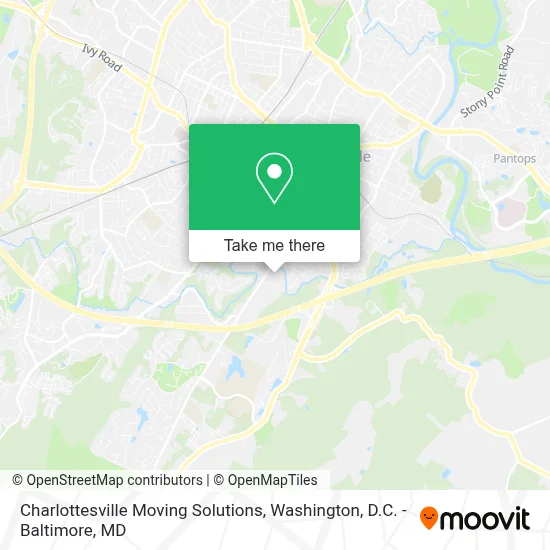 Charlottesville Moving Solutions map