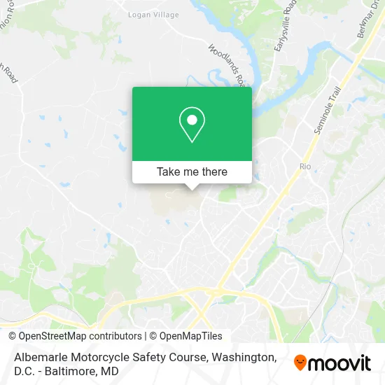 Albemarle Motorcycle Safety Course map