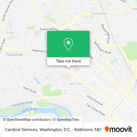 Cardinal Services map