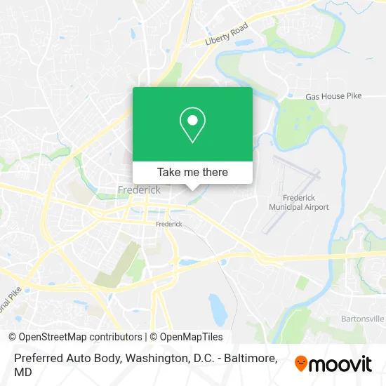 Preferred Auto Body map