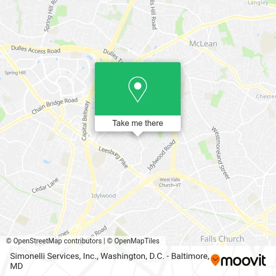 Simonelli Services, Inc. map