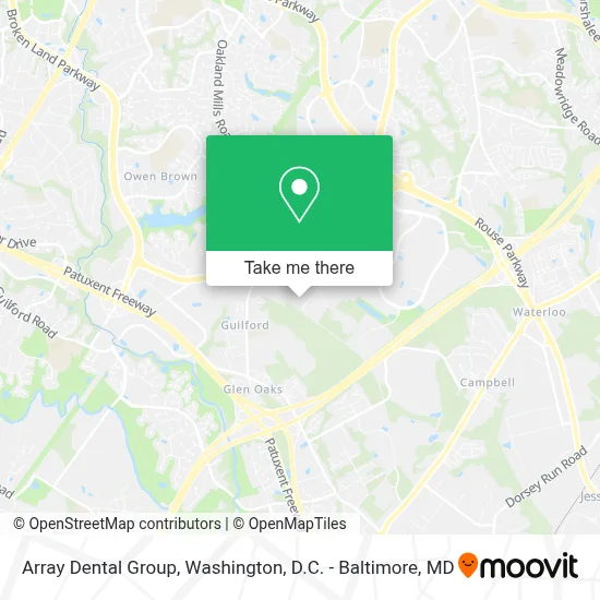 Array Dental Group map
