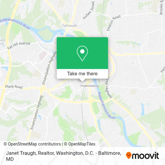 Janet Traugh, Realtor map