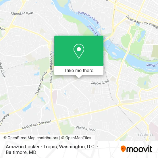 Amazon Locker - Tropic map