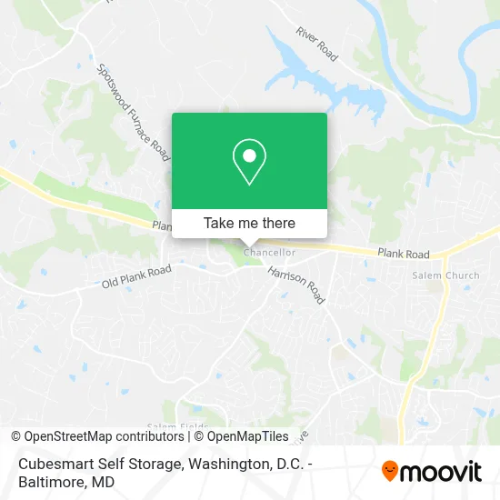 Cubesmart Self Storage map