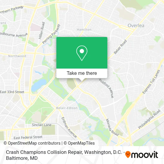 Crash Champions Collision Repair map